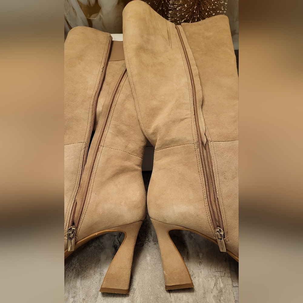 Vince Camuto Beige Heeled Boots - Picture 6 of 16